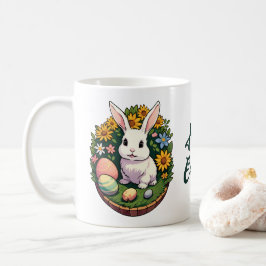 Taza De Café Ilustracion de Conejo de Pascua. Semana Santa!