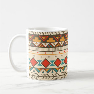 Taza De Café Ilustracion de cosecha tachado de azteca