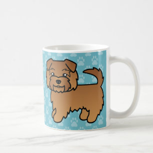 Taza De Café Ilustración de dibujos animados de Norfolk Terrier