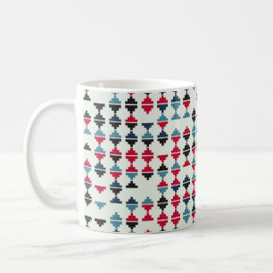 Taza De Café Ilustración de diseño de patrones geométricos sin 