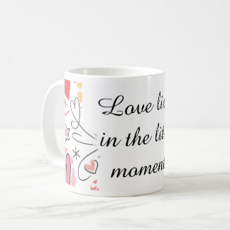 Taza De Café Ilustración de Doodle de Amor Juguetón