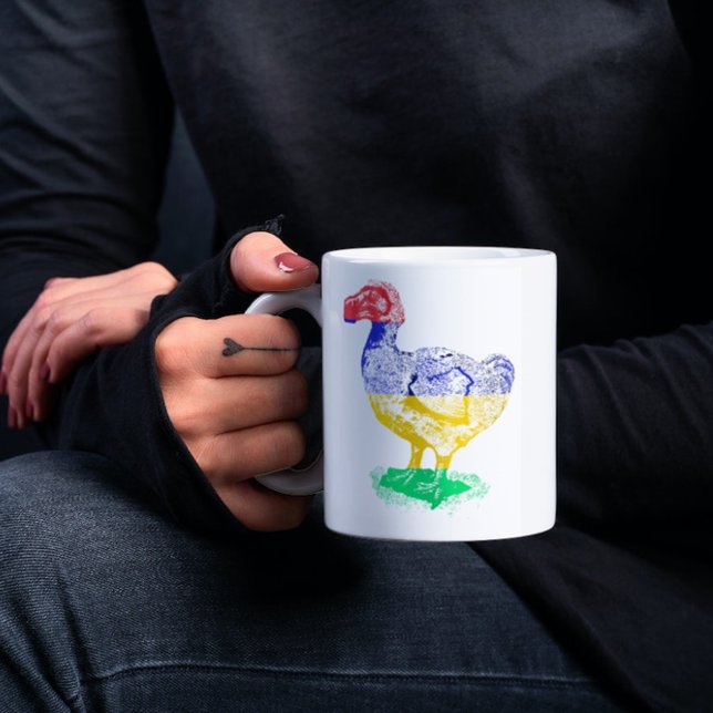 Taza De Café Ilustracion de extracto exótico Dodo Bird Mauricio (Subido por el creador)