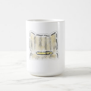 Taza De Café Ilustración de gato adorable en acuarela