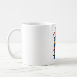 Taza De Café Ilustración de gato dormido sobre libros