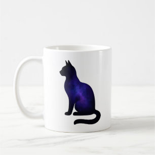Taza De Café Ilustración de gato galaxia Amante de gatos de n