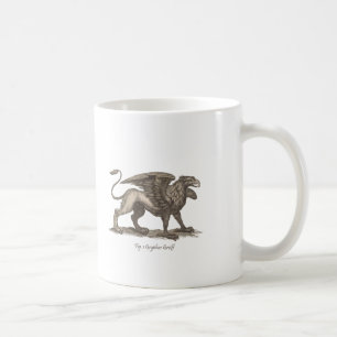 Taza De Café Ilustracion de grifo vintage (gryphus greiff)