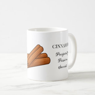 Taza De Café Ilustración de hierba de canela y usos