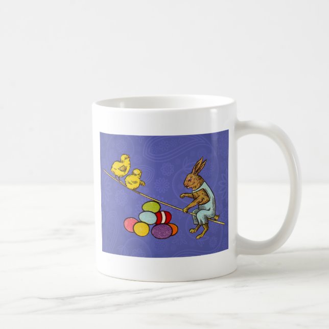 Taza De Café Ilustracion de huevos de gallinas confitadas de Pa (Derecha)