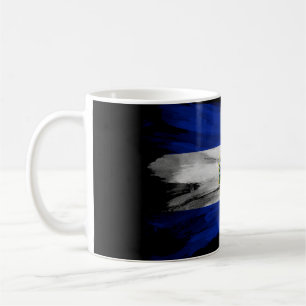 Taza De Café Ilustración de la bandera de El Salvador, bandera 