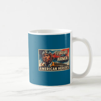 Taza De Café Ilustración de la historia negra de los aviadores