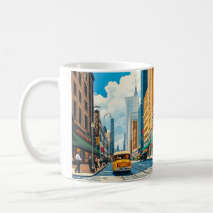 Taza De Café Ilustracion de la revista City Streets