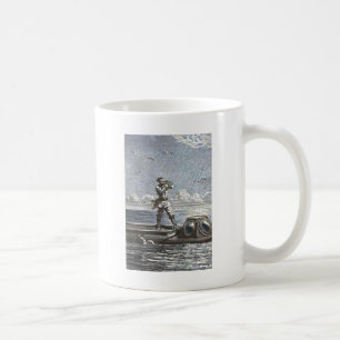 Taza De Café Ilustracion de las ligas de capitán Nemo Verne