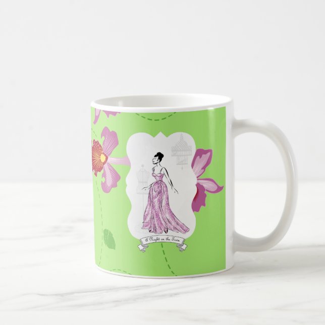 Taza De Café Ilustracion de moda Fois à Paris (Derecha)