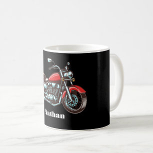 Taza De Café Ilustracion de motocicleta personalizado