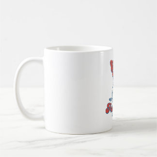 Taza De Café Ilustración de perro con café y ranas