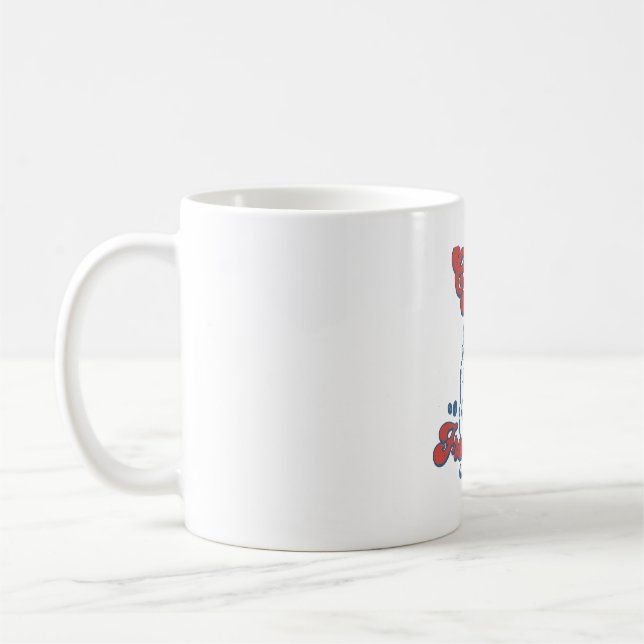 Taza De Café Ilustración de perro con café y ranas (Izquierda)