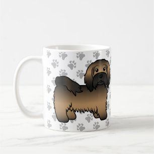 Taza De Café Ilustración de perro de dibujos animados Havanés a