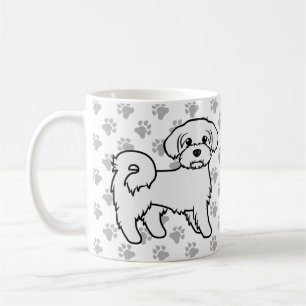 Taza De Café Ilustración de perro de dibujos animados lindo mal