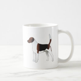 Taza De Café Ilustracion de Perro Harrier Basic Raza Hound