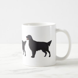 Taza De Café Ilustracion de raza de perro de recuperación plana