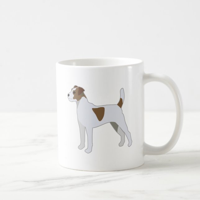 Taza De Café Ilustracion de Raza de Perro Parson Russell Terrie (Derecha)