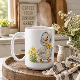 Taza De Café Ilustración de San Valentín de narcisos April Goos