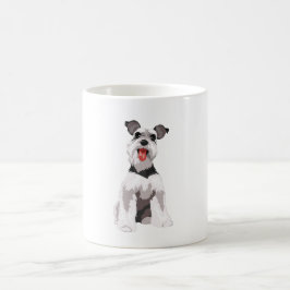 Taza De Café ilustracion de schnauzer blanco en miniatura Mug