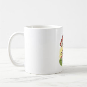 Taza De Café Ilustración de tejido de rana caprichosa y linda