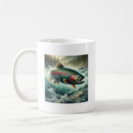 Taza De Café Ilustración de trucha