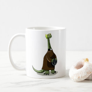 Taza De Café Ilustracion De Un Plateosaurio Vestido Como Sacerd