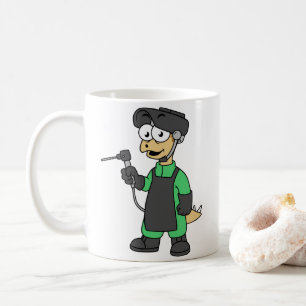 Taza De Café Ilustracion De Un Soldado Estegosaurio.