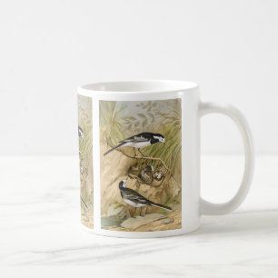 Taza De Café Ilustracion de varios colores del pájaro del