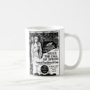 Taza De Café Ilustracion del alquiler de 1926 autos