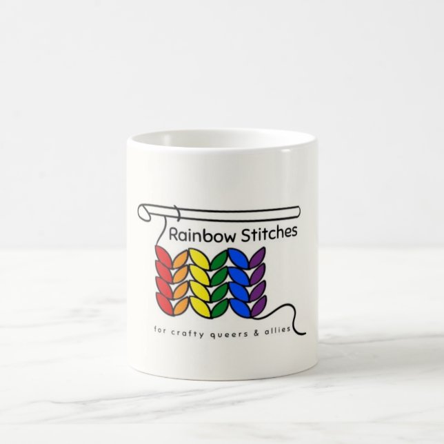 Taza De Café Ilustración del arcoiris (Centro)