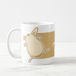 Taza De Café Ilustracion del conejito del dibujo animado