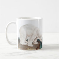 Ilustracion del oso polar (Ursus maritimus)