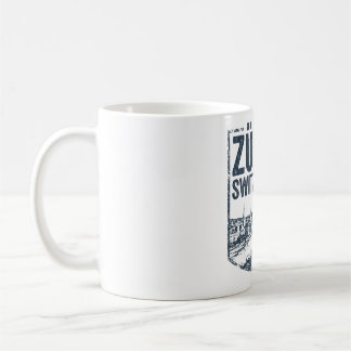 Taza De Café Ilustración del paisaje urbano de Zurich, Suiza