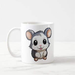 Taza De Café ilustracion del ratón personalizado