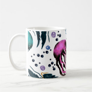 Taza De Café Ilustracion dibujado a mano. Patrón sin foco. Digi
