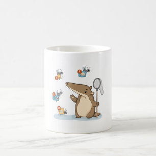 Taza De Café Ilustración divertida de cazador de notificaciones