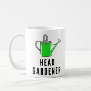 Taza De Café Ilustración divertida de regadera del jardinero je