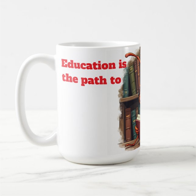 Taza De Café Ilustracion divertido (Izquierda)