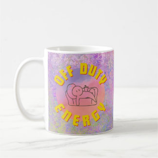 Taza De Café Ilustracion DIVERTIDO: "ENERGÍA FUERA DE DERECHO"