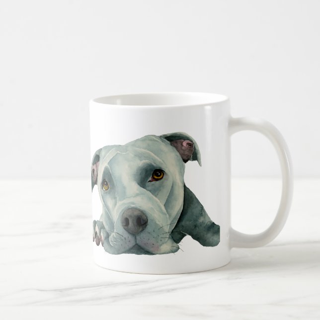 Taza De Café Ilustracion dulce de la acuarela del perro del (Derecha)