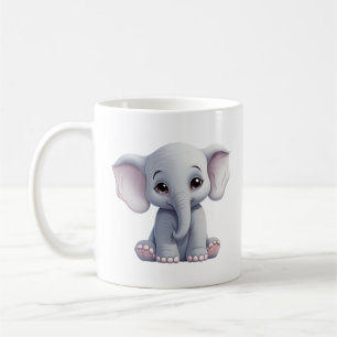 Taza De Café ilustracion elefante personalizado