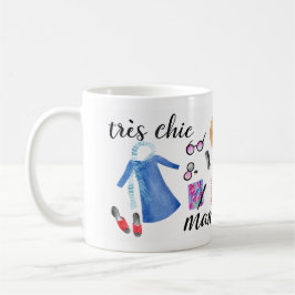 Taza De Café Ilustración elegante del Día de la Madre