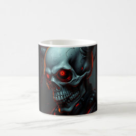 Taza De Café Ilustracion estilo Skull Comics Fantasy Art