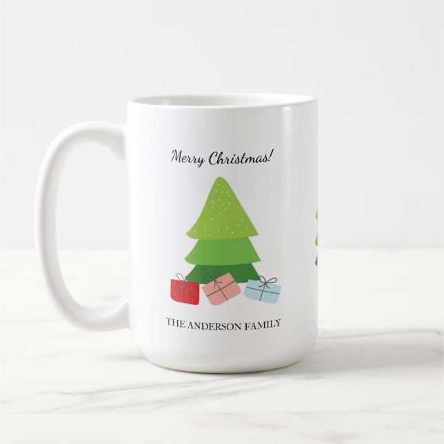 Taza De Café Ilustracion familiar de color (Izquierda)