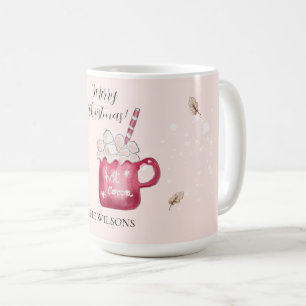 Taza De Café Ilustración festiva de chocolate caliente adorable