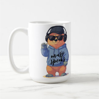 Taza De Café ilustración genial de oso,